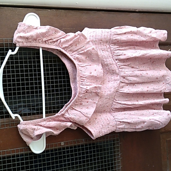 Nwt Pink &White Floral Top (L) - Picture 7 of 9